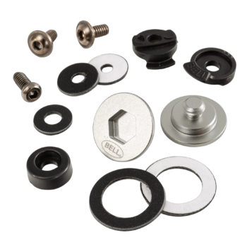 BEL2020014 Bell Visor Pivot Screw Kit (10 Series) - Silver