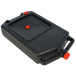BG Racing Fluid Drain Tank/Pan With Handle - 10 Litre - Black - Image 3