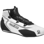BRB0006B0W01 Sparco Rapid Race Boots (Laces) - White Black