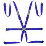 BRN0040B0B01 Sparco Competition H-2 PD 6 Point Harness - Blue