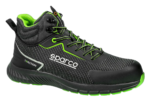 BTB0029B0K15 Sparco Traction Naoki Safety Shoes - Black White Green - 01