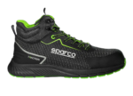 BTB0029B0K15 Sparco Traction Naoki Safety Shoes - Black White Green