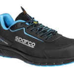 BTB0030B0K30 Sparco Traction Takuma Mechanics Safety Shoes - Black Blue - 01