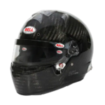 High-performance Bell RS7 Ultra Carbon racing helmet with duckbill design, lightweight carbon fibre construction, and advanced safety features for professional motorsport.