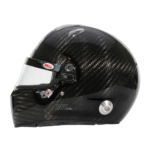 High-quality Bell RS7 Ultra Carbon racing helmet featuring lightweight carbon fibre construction and aerodynamic duckbill design for enhanced speed and protection.