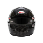 High-performance Bell RS7 Ultra Carbon racing helmet with duckbill design, lightweight carbon fibre shell, and advanced safety features for professional motorsport drivers.