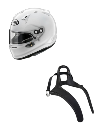 Helmet and Hans Arai ST6 GP-7 RFP Race Bundle