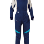 OMP First Evo Female Race Suit - Navy Blue / Tiffany