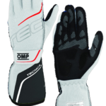 OMP Tecnica Race Gloves - White/Anthracite