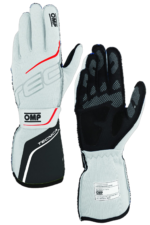 OMP Tecnica Race Gloves - White/Anthracite