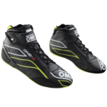 IC0-0822-A03-178 OMP One S Race Boots - Black Fluro Yellow