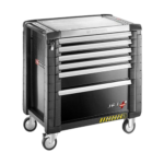 Facom Jet+ 6-Drawer Roller Cabinets - 4 Modules Per Drawer - Safety Range - Black Jet.6gm4s