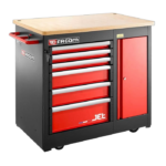 Facom Rollcab Jetm3 5 Drawers Red Jet.6mwba