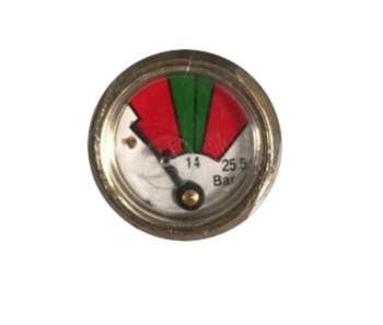 MA0142007 Sparco 25.5 Bar Pressure Gauge for Extingushing Systems