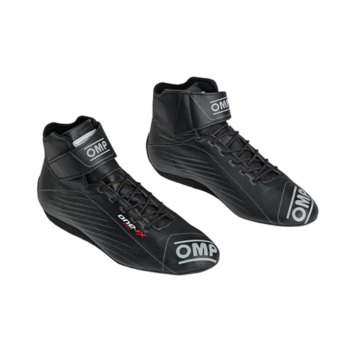 OMP One Evo FX Race Boots In Leather IC0-0837-A02-071 - Black