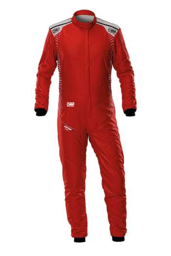 OMP One-S Air Race Suit - IA0-1876-A01-063 - Red White - Front