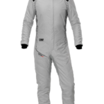 OMP One-S Air Race Suit - IA0-1876-A01-18 Silver Black -Front