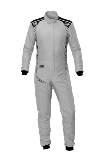 OMP One-S Air Race Suit - IA0-1876-A01-18 Silver Black -Front