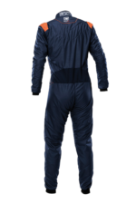 OMP One-S Air Race Suit - Navy Blue Fluro Orange IA0-1876-A01-249 - Back