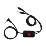 ZeroNoise Custom Radio Cable ADP with PTT Button – UHF/VHF Compatible
