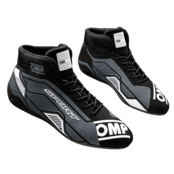 OMP Sport Race Boots - Black / White