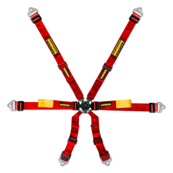 SCH94510A-2 Schroth Enduro 2x2 Universal Harness - Red