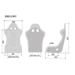 Sparco Grid Q Sky Fibreglass Seat - Image 6