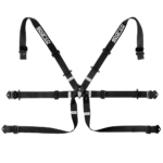 Sparco 6 Points 2" Single-Seater Formula H-7 Harness-Black