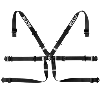 Sparco 6 Points 2" Single-Seater Formula H-7 Harness-Black