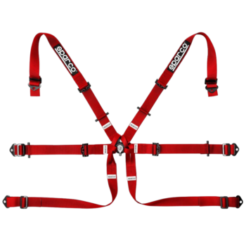 Sparco 6 Points 2 Single-Seater Formula H-7 Harness-Red