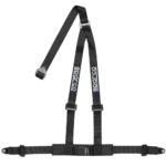 Sparco Club H-3 3 Point Harness-Black