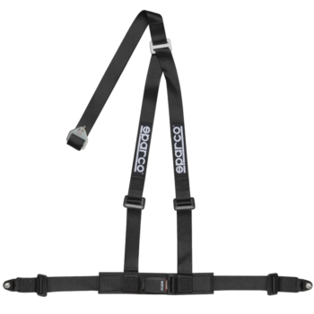 Sparco Club H-3 3 Point Harness-Black