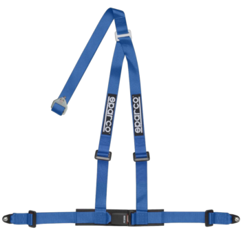 Sparco Club H-3 3 Point Harness-Blue