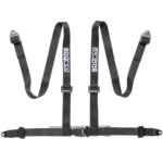 Sparco Club H-4 4 Point Harness - Bolt In-Black