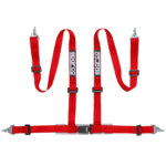 Sparco Club H-4M 4 Point Harness - Clip In-Red