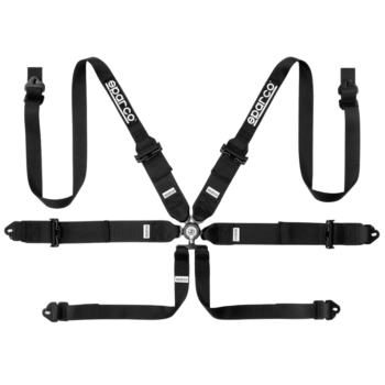 Sparco Competition 6 Points Touring Harness-Black
