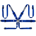 Sparco Competition 6 Points Touring Harness-Blue