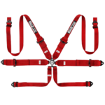 Sparco Competition 6 Points Touring Harness-Red