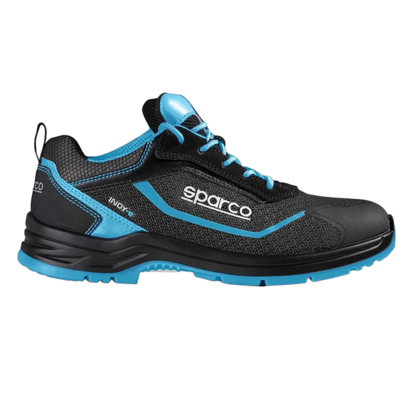 Sparco Indy-E S3 ESD Safety Shoes - Black Light Blue - 01