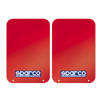 Sparco Mud Flap Pair-Red-SPA03791RS