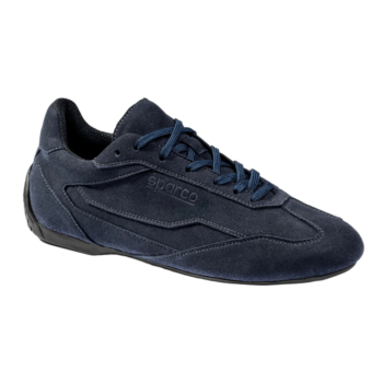 Sparco S-Drive Shoes - Navy Blue Suede