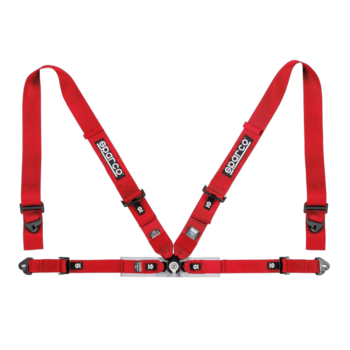 Sparco Sport H-4 4 Point Harness-Red