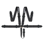 Sparco Sport H-5 SFI 5 Point Latch & Link Off Road Harness-Black