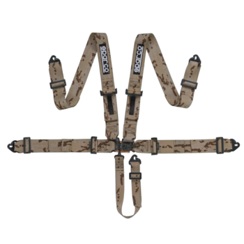 Sparco Sport H-5 SFI 5 Point Latch & Link Off Road Harness-Camouflage