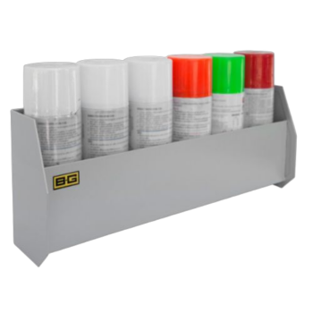 B-G Aerosol Can Shelf - Powder Coated