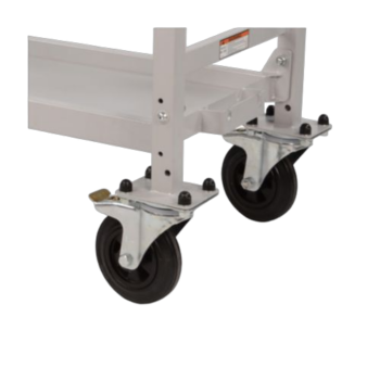 B-G Powder Coated Wheel & amp; Amp; Tyre Trolley Swivel Pp Wheel Set (Inc Carriers)