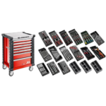 Facom 166pc General Tool Set In Chrono6 Cm.166