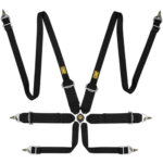 OMP Saloon Safety Harness DA0204EH Steel Adjusters - Pull Up