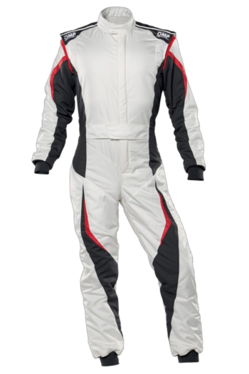 OMP Tecnica Evo Race Suit- White Anthracite