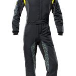 OMP Tecnica Hybrid Race Suit - Black / Fluo Yellow